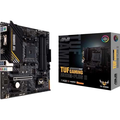 Asus TUF Gaming A520M-plus II amd A520 Ddr4 usb3.2 hdmi dvi vga pci 3.0 AM4 Anakart