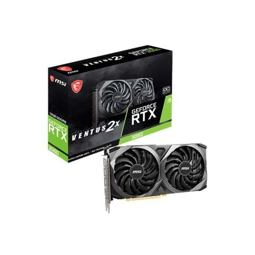 Msi GeForce RTX 3060 VENTUS 2X 12G OC 12GB 192Bit GDDR6 DP/HDMI PCI4.0 Ekran Kar