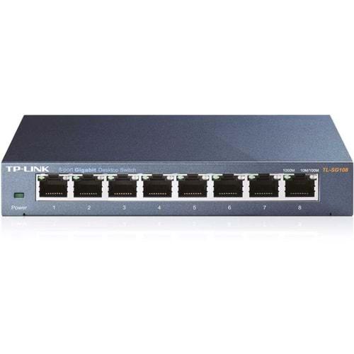 Tp-Link MS108G 8-Port 10/100/1000 Mbps Masaüstü Switch