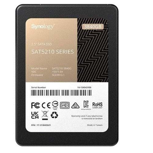 Synology 3.84TB SAT5210 SATA 6 GB/sn 530-500Mb/s 2.5'' Flash SSD