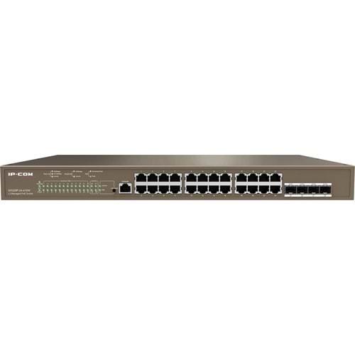 IP-COM G5328P-24-410W 24 Port Gigabit+ 4XGB SFP Uplink L3 Yönetilebilir 470W POE Rackmount Switch