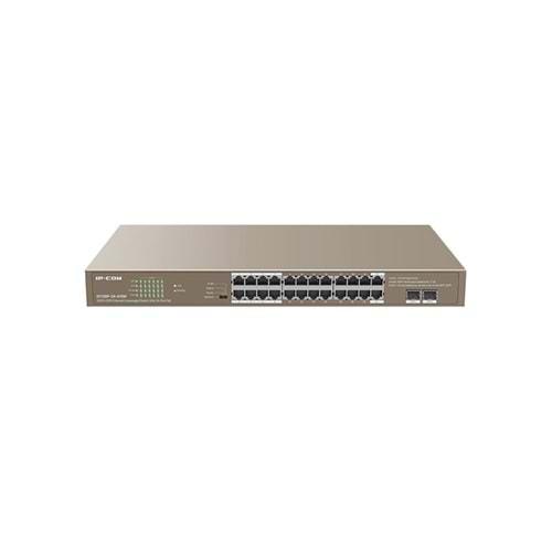 IP-COM G1126P-24-410W 24 Port Gigabit + 2X1GB SFP Uplink Rackmount 370W POE Switch