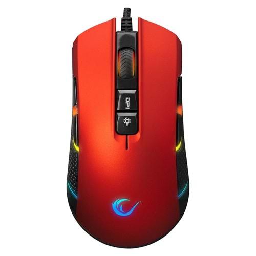 Rampage SMX-R600 Python Kırmızı RGB USB 12400 DPI Gaming Mouse