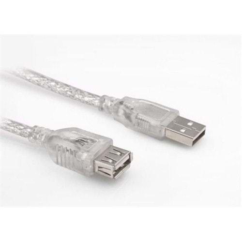 S-Link L-AF2003 USB 2.0 3MT Şeffaf Uzatma Kablosu