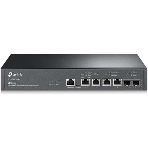Tp-Link Omada TL-SX3206HPP 4 Port 2X10G SFP+ L2+ 4X10G Poe Port 200W Yönetilebilir Rackmount Switch