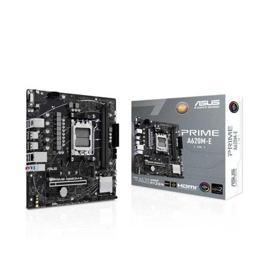 Asus Prime A620M-E-CSM DDR5 7000Mhz 1XVGA 1XHDMI 1XDP 1XM.2 USB 3.2 Matx AM5 (AMD AM5 7000 Serisi İle Uyumlu)