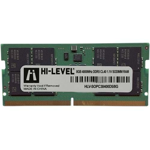 Hi-Level 8GB 4800MHz DDR5 Notebook CL40 1.1V (HLV-SOPC38400D5/8G)
