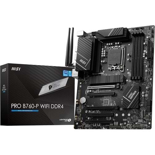 Msi PRO B760-P WIFI DDR4 5333MHZ(OC) DDR4 HDMI DP M.2 1700p Anakart
