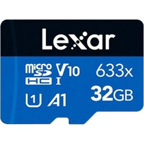 Lexar 32GB NLSDMI32GBB633A 633X MicroSDHC High-Performance C10 A1 V10 U1 Hafıza Kartı