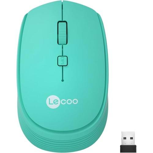 Lenovo Lecoo USB Optik Kablosuz Mouse TURKUAZ WS202-T