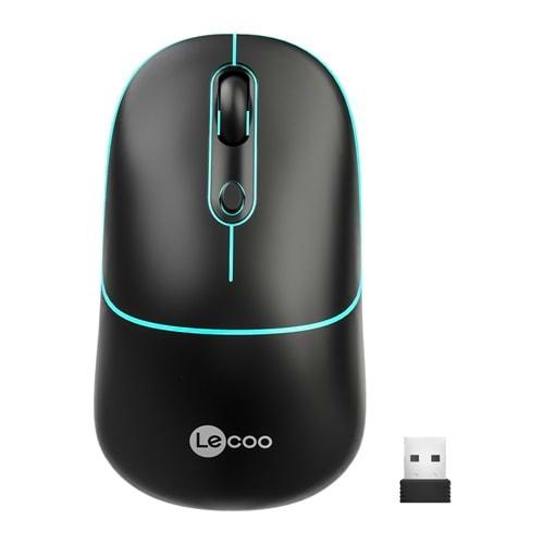 Lenovo Lecoo USB Optik Kablosuz Mouse Siyah WS210-S