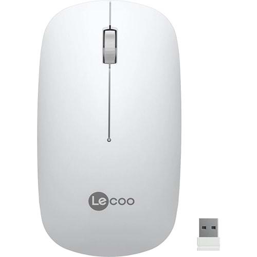 Lenovo Lecoo USB Optik Kablosuz Mouse Beyaz WS214-B