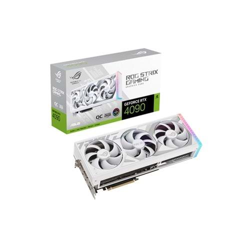 Asus ROG-STRIX-RTX4090-O24G-WHITE 24GB 384Bit GDDR6X DP/HDMI PCI4.0 Ekran Kartı