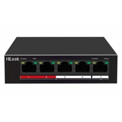 HiLook NS-0105P-35(B)(O-STD) 4XFE+1XFE Uplink Yönetilemez 35W POE Switch