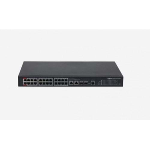 Dahua PFS4226-24ET-240 24 PORT 24XFE-2GE-2SFP 240W Yönetilebilir POE Switch