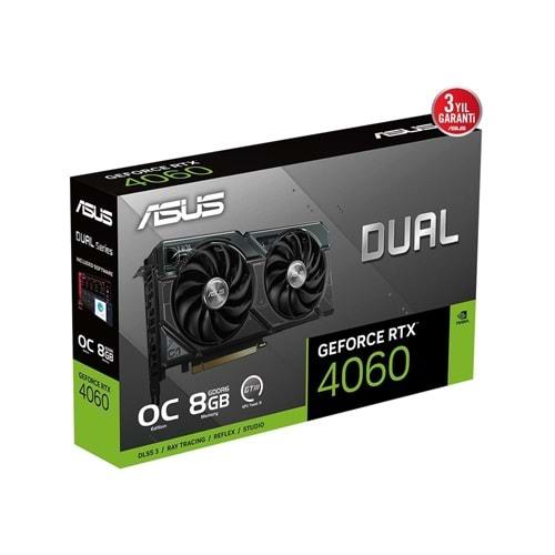 Asus Dual-RTX4060-8G GDDR6 128BIT Bulk Ekran Kartları