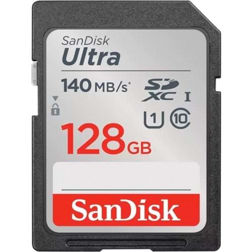 SANDISK SDSDUNB-128G-GN6IN Ultra UHS I 128GB SD Card 140MB/s