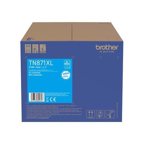 Brother TN871XLC 9.000 Sayfa Mavi Toner