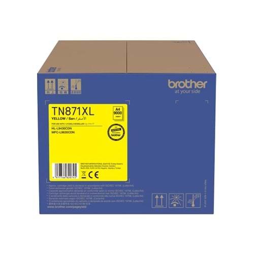 Brother TN871XLY 9.000 Sayfa Sarı Toner