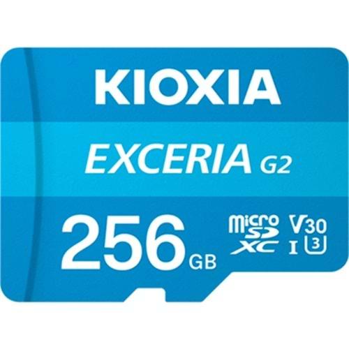 Kioxia 256GB EXCERIA MicroSD C10 U3 UHS1 R100 Hafıza kartı