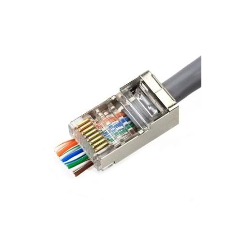 SPEED 100 Adet CAT6 RJ45 Konnektör