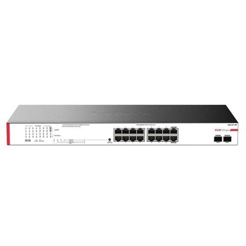 H3C Magic BS218F-HP 16 Port Gigabit + 2 Port Gigabit SFP Uplink 225W POE Rackmount Switch