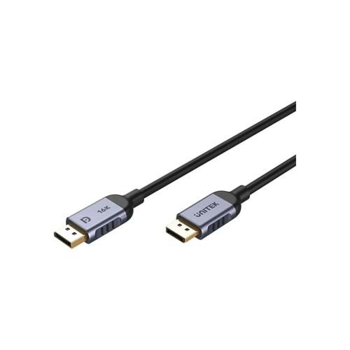 UNITEK DisplayPort 2.1 Kablosu 1 Metre – 16K@60Hz, %100 Bakır – C1626GY01-1M