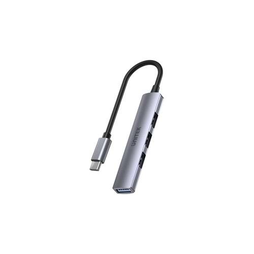 UNITEK Type-C to 4 Port USB Hub – 1 x USB 3.0 + 3 x USB 2.0 – H1208B