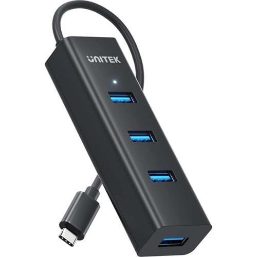UNITEK Type-C to 4 Port USB 3.0 + Type-C Hub – Y-3089Z01