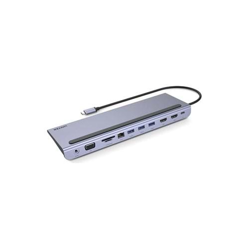 UNITEK USB-C 11in1 Universal Dock – MST Destekli – D1022B