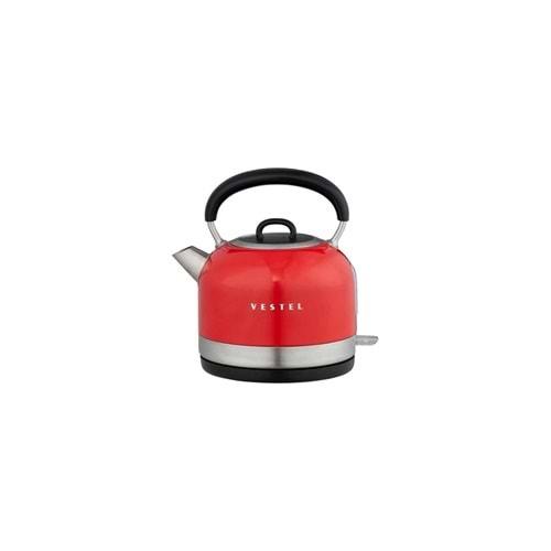Vestel Retro Sarı 2200W 1.7L Çelik Kettle