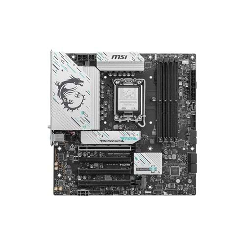 MSI B860M GAMING PLUS WiFi mATX Anakart 1851 DDR5 8600MHz(OC), 3xM.2, TB4, Wi-Fi 7, 5G LAN