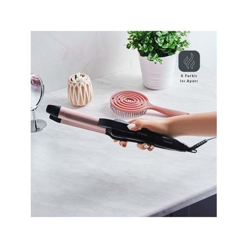 Homend Hairmony 4605H 2'si 1 Arada Saç Düzleştirici ve Maşa