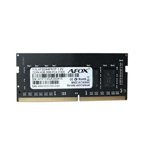 Afox 4GB 2666MHZ DDR4 Laptop RAM AFSD44FK1P