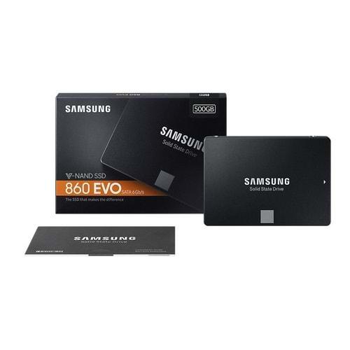 Samsung 860 EVO 500GB SSD Disk SATA3 550-520 MB/s MZ-76E500BW
