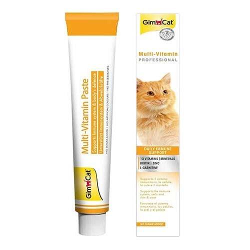 Kediler için multivitamin GimCat Çoklu Vitamin Macunu, 1 adet, 100 g