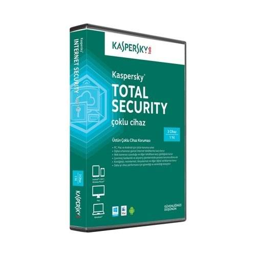 Kaspersky Total Security 3 Cihaz 1 Yıl Lisans