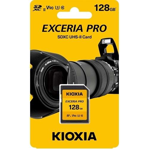 Kioxia 128GB Normal SD Exceria pro UHS-II Hafıza Kartı LNPR1Y128GG4