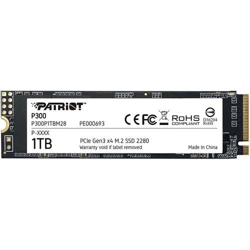 Patriot 1TB P300 M.2 Disk 2280 PCIE Gen3 x 4 2100Mbs 1650Mbs SSD Disk P300P1TBM28