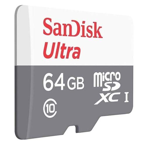Sandisk 64GB Ultra MSDXC 80MB/s Class 10 UHS-I Micro SD Hafıza Kartı SDSQUNS-064G-GN3MN