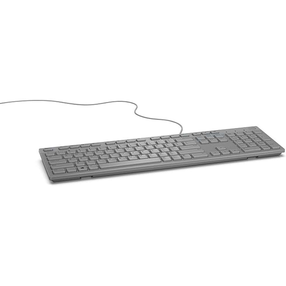 Dell Multimedia Klavye KB216- US International QWERTY Gri PL 580-ADHR