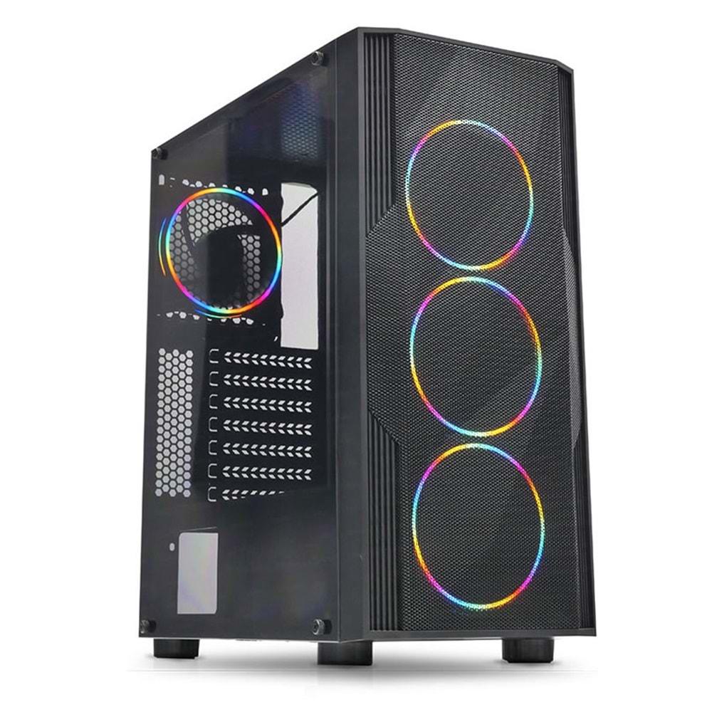 Dark Diamond PRO 600W 4x12cm RGB Full Akrilik Ön ve Yan Panel, USB 3.0 Bilgisayar Kasası (DKCHDIAMONDPROMS600)