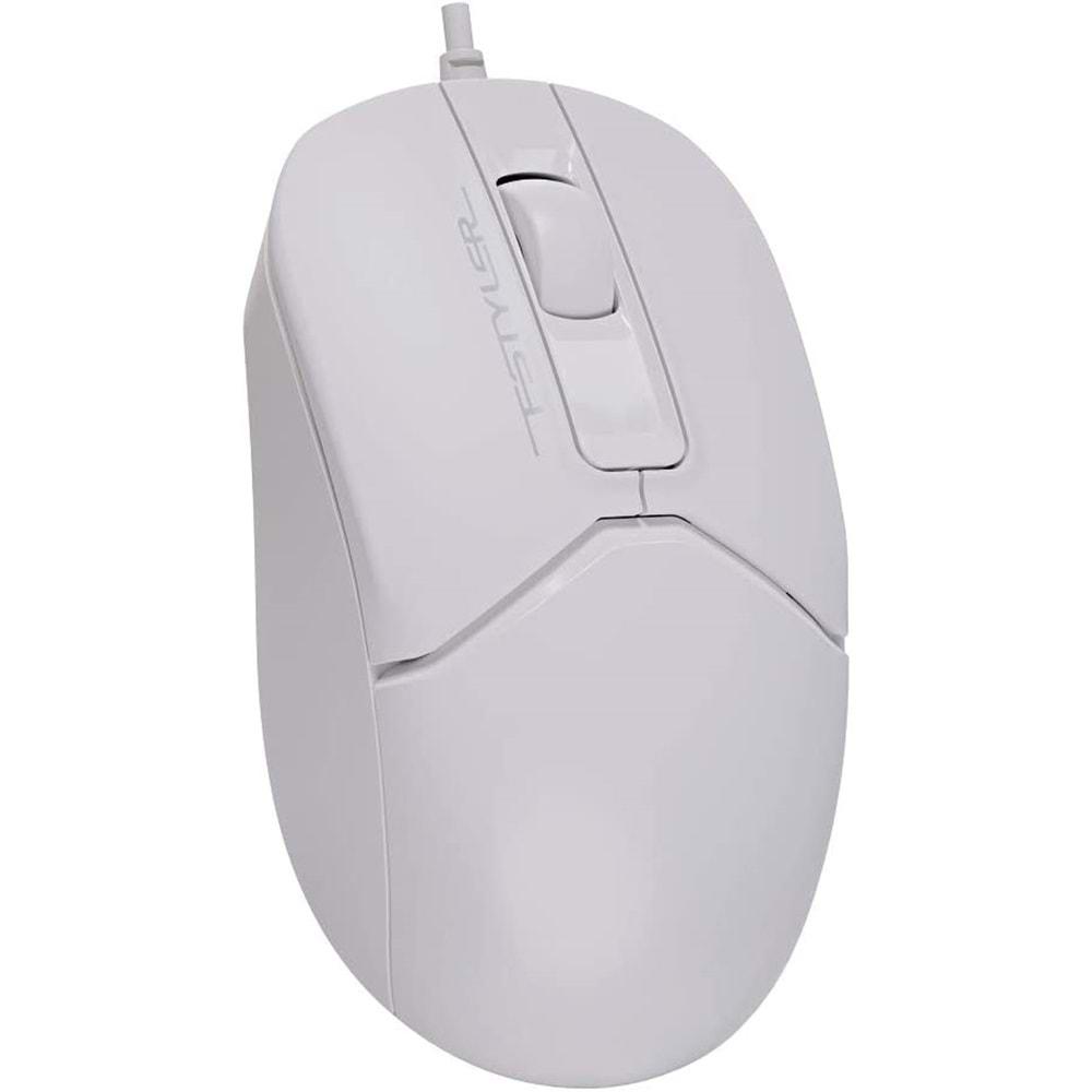 A4 Tech FM12 USB 1200 DPI Mouse Beyaz