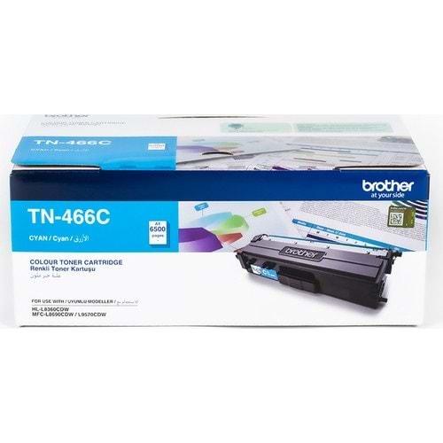 Brother TN466C Mavi Toner 6500 Sayfa HL-L8360CDW MFC-L8690CDW