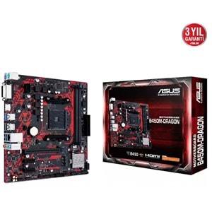 Asus B450M-DRAGON B450 DDR4 USB3.1 M.2 HDMI/DVI PCI 3.0 AM4 Anakartı