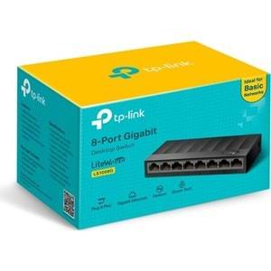 TP-Link LS1008G 8 Port 10/100/1000Mbps Desktop Switch