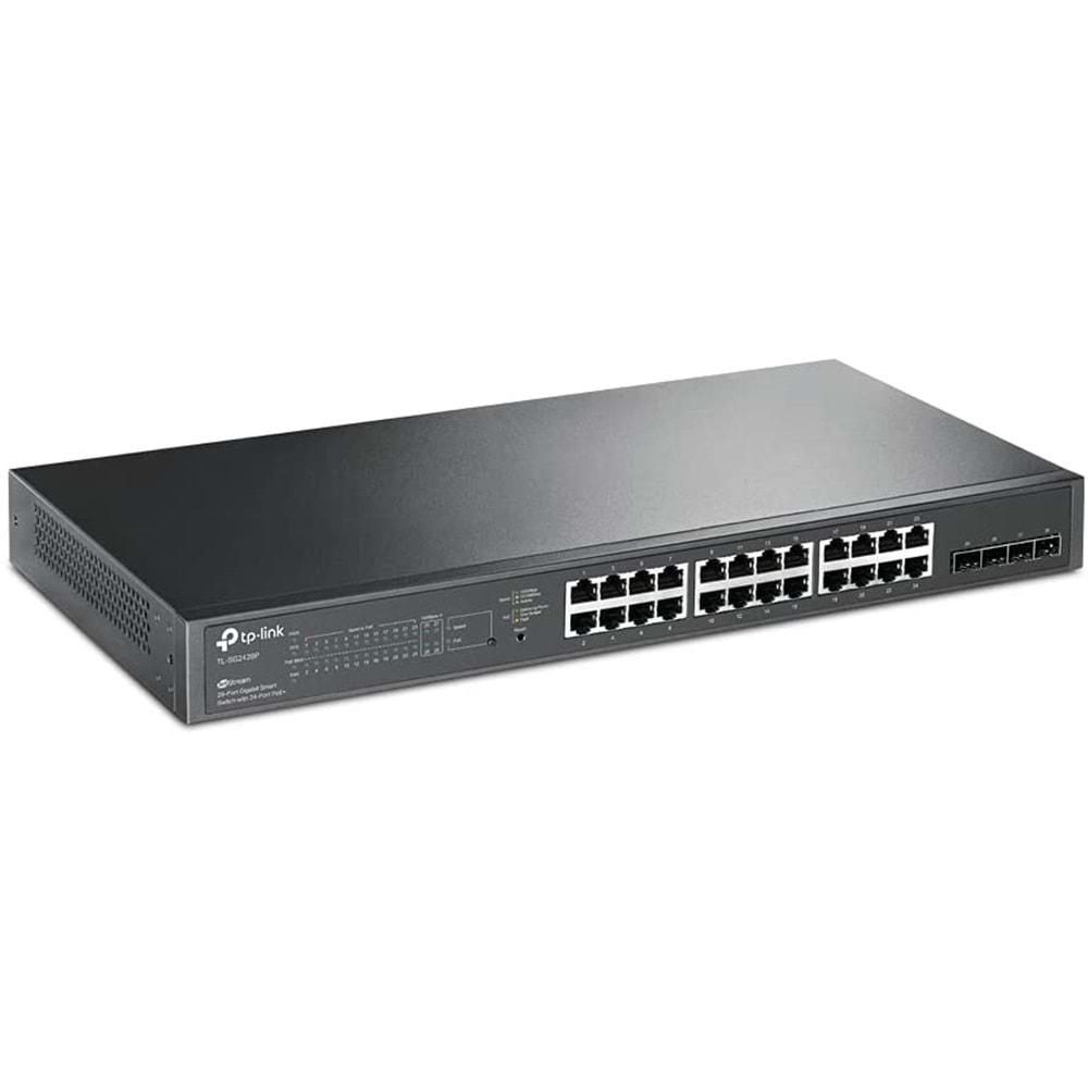 TP-Link TL-SG2428P JetStream 28-Port Gigabit 24-Port PoE 250W Smart Switch