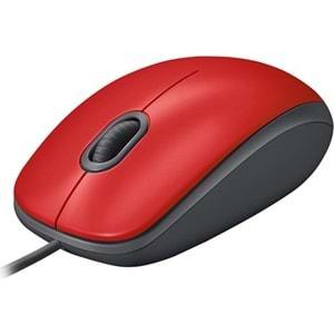 Logitech M110 Kırmızı Sessiz Optik USB 910-005489 Mouse