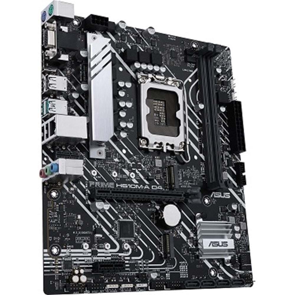 Asus Prime H610M-A D4 DDR4 3200MHZ 1XVGA 1XHDMI 1XDP 2XM.2 USB 3.2 MatX 1700P Anakart