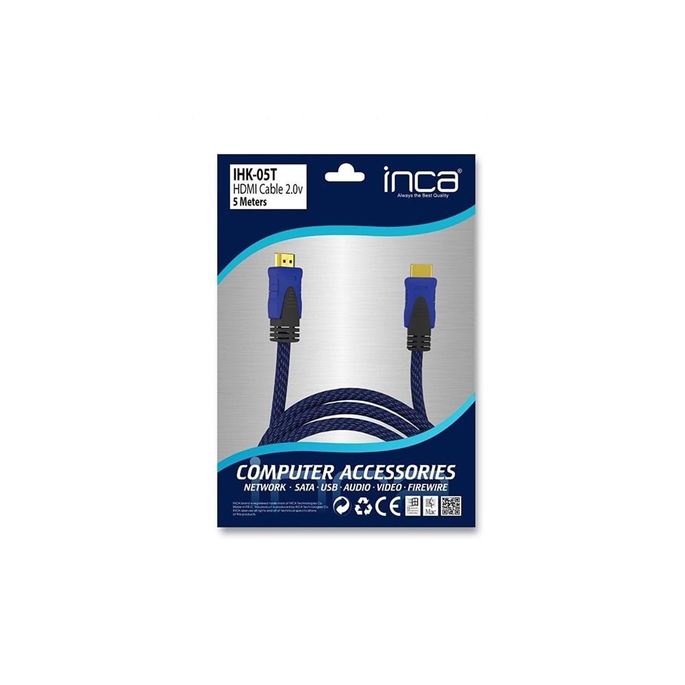 Inca IHK-05T 2.0V 5 M HDMI TO HDMI 4K FHD Poşetli